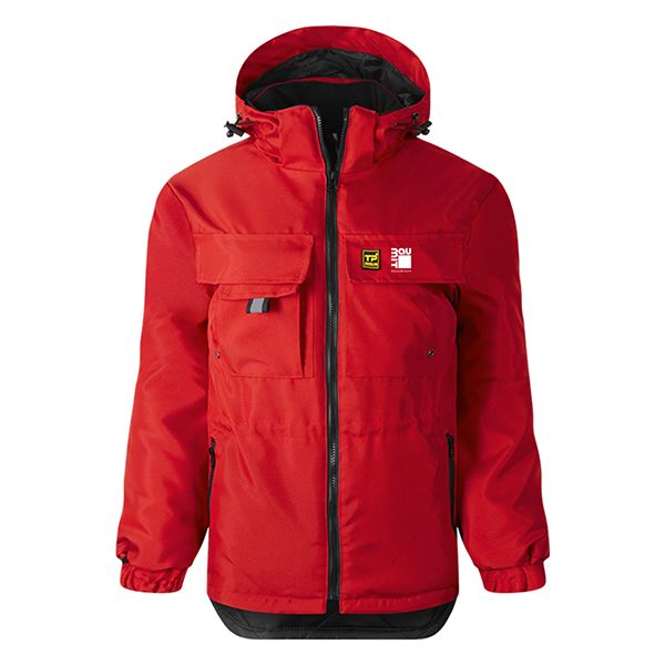 Radna jakna sa kapuljačom TEN Jacket (crvena i crna boja)
